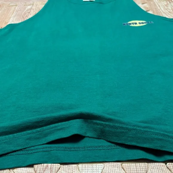 VTG Wilson North Shore Hawaii Surfing Tank Top Large Green Sleeveless Shirt RARE - Picture 10 of 15